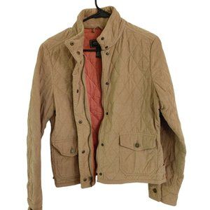 Eddie Bauer Medium Women's Jacket Corduroy Quilted Camel Beige With Tag